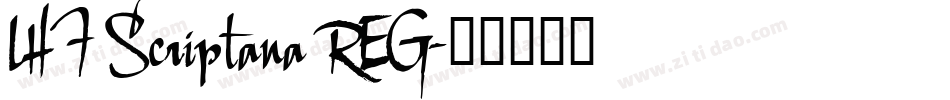 LHF Scriptana REG字体转换